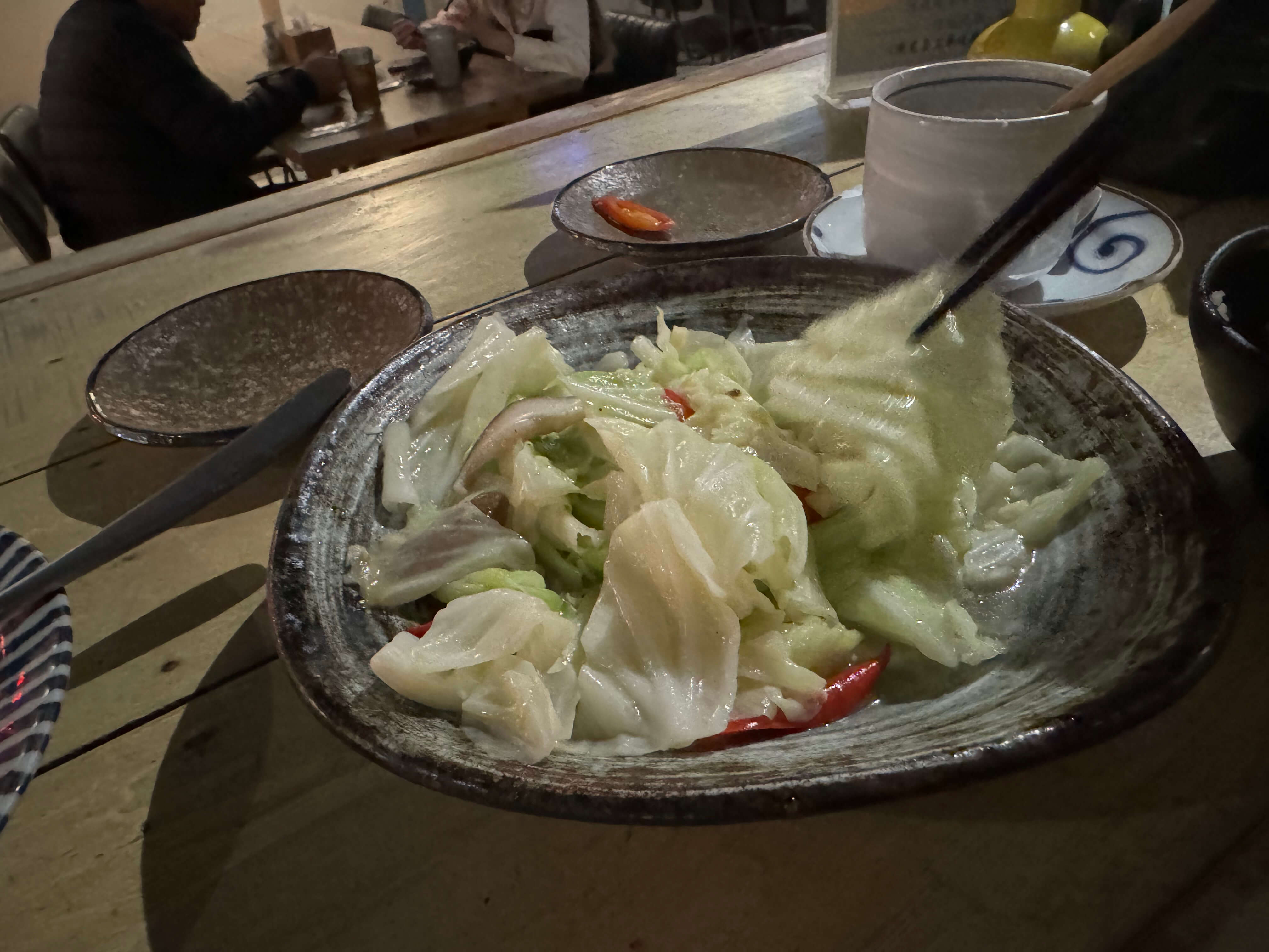 炒時蔬，翠綠色的蔬菜看起來超新鮮