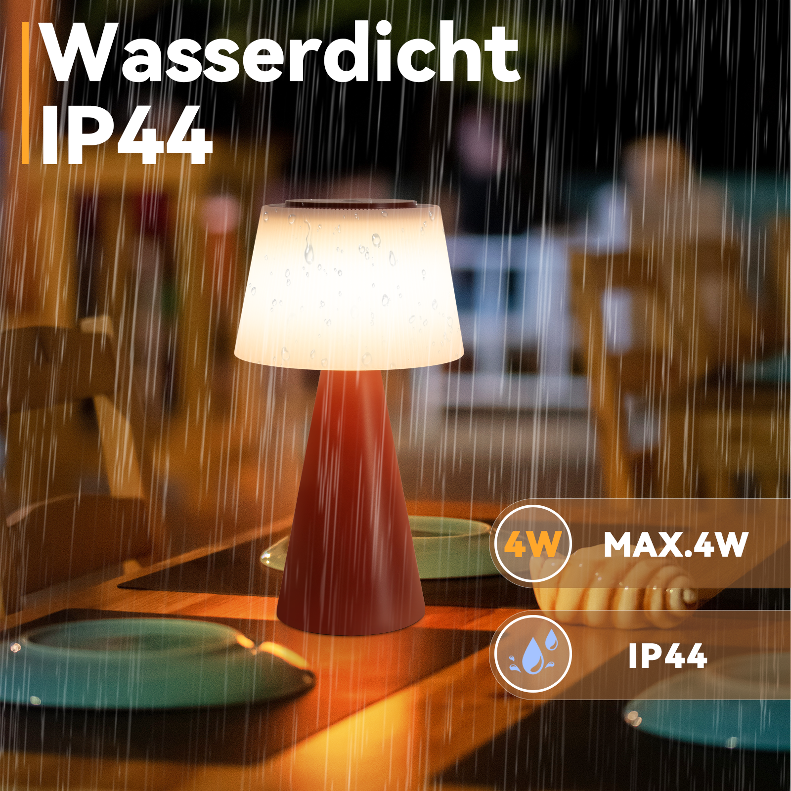 Glitzerlife Tischlampe Solar Akku Nachttischlampe - Modern Kabellos Led Tischleuchte 3600mhA Aufladbar Touch Dimmbar Weiß Lampe Mit USB Batterie Tischlampen_voghion.com