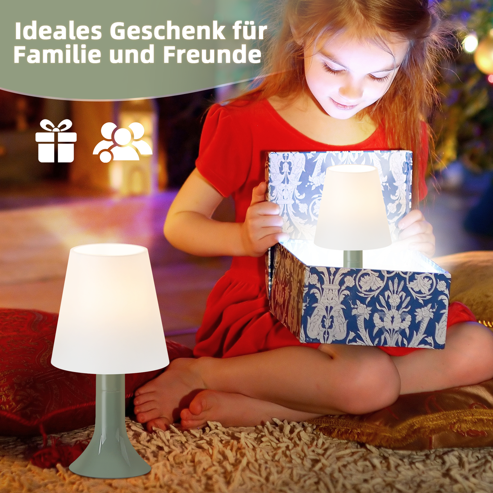 Glitzerlife Nachttischlampe 2er Set Tischleuchte Mit Kabel - TischlampeKleine Lampe E14 Tischlampen Orange Moderne Landhausstil Für Esstisch Schlafzimmer_voghion.com
