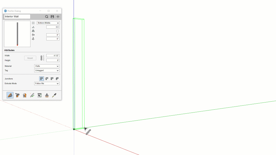 构建墙壁和皇冠造型