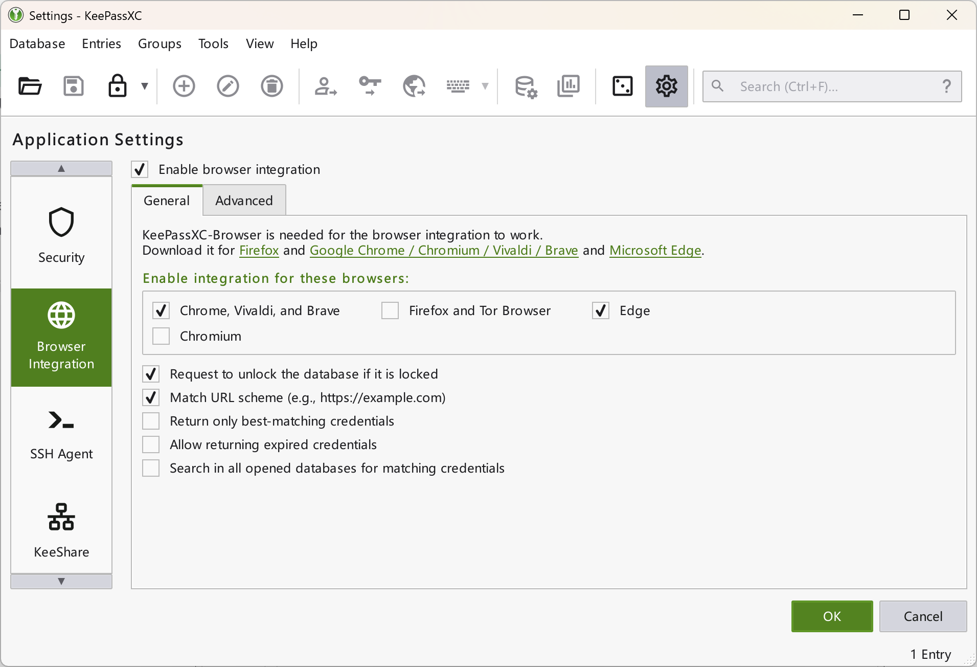 Browser Integration