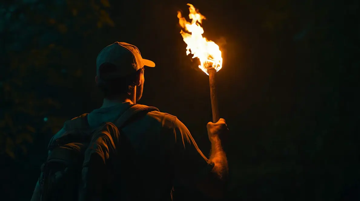 PS省略繁杂的操作步骤，一键生成动态火焰效果