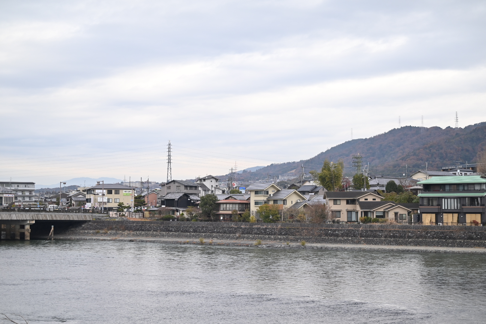 Uji river bank