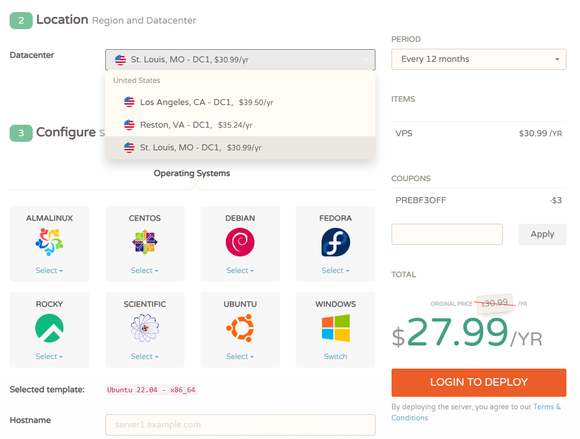 CloudCone CC Pre-Black Friday VPS Sale 可用,终身,3xIPv6,数据中心,美国
