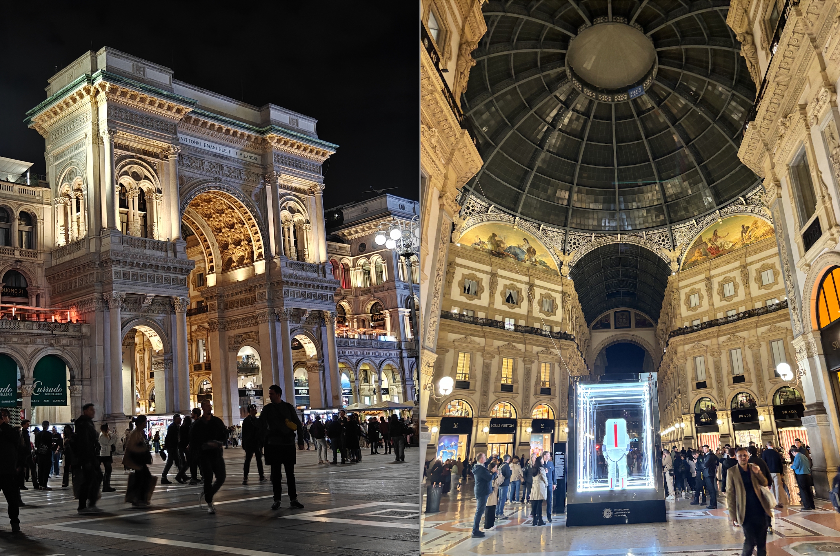 埃马努埃莱二世拱廊和内部天顶画