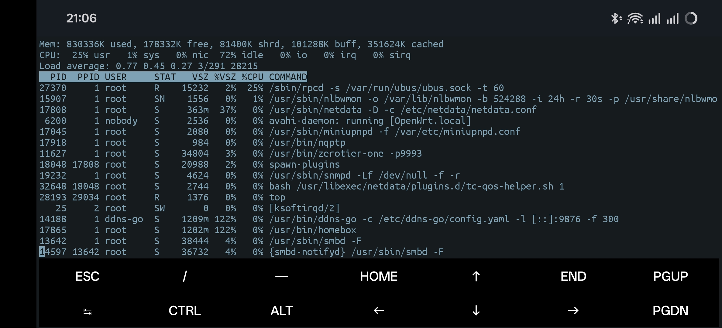 top 发现占用高的进程