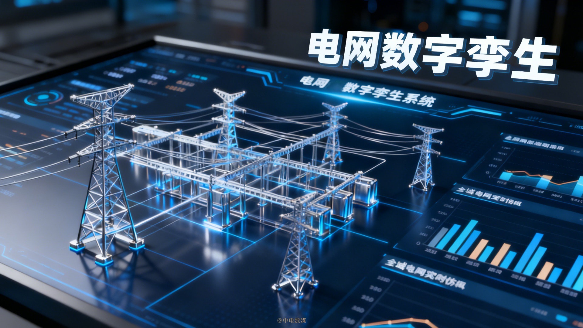 电网数字化转型白皮书发布：2026年电网数字孪生技术迭代升级，电网数字化率将达90%-中电数媒-数字电网新门户