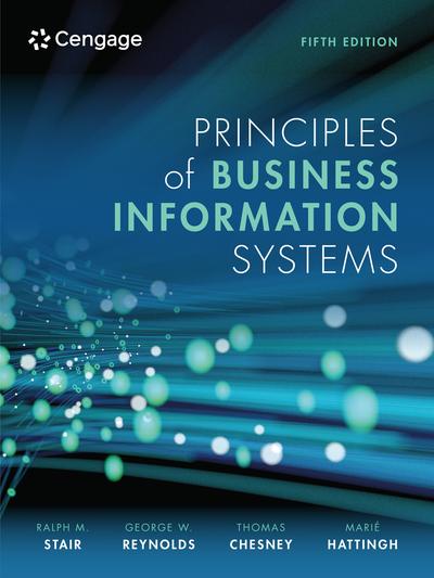 Cengage Learning EMEA Principles of Business Information Systems. book cover
