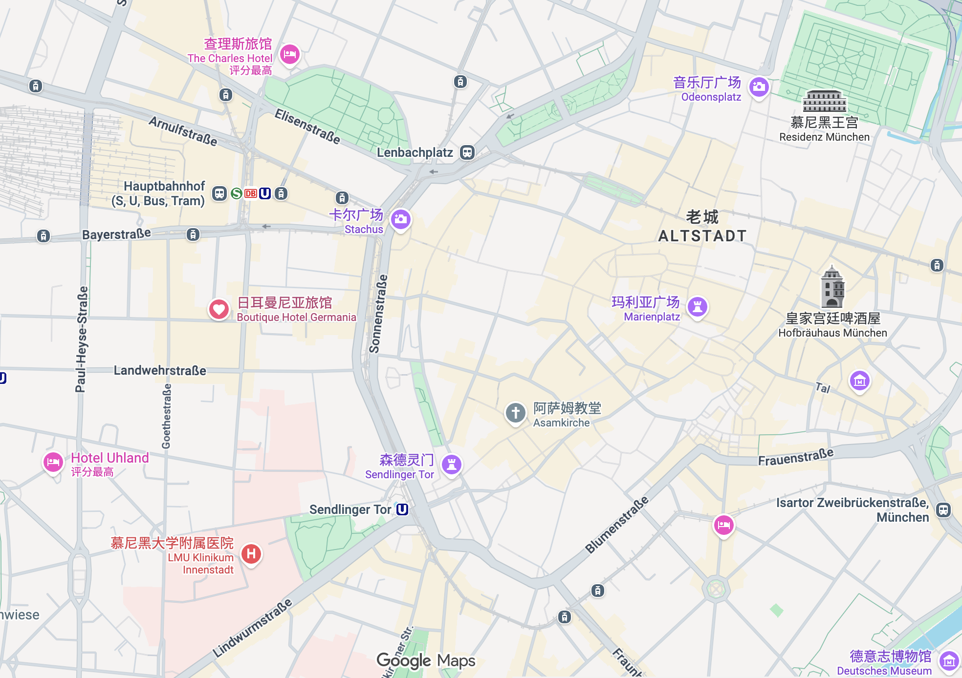 慕尼黑酒店❤️周边