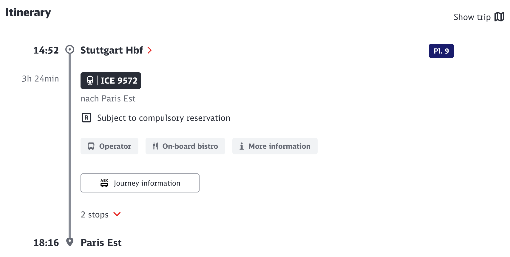 斯图加特 - 巴黎