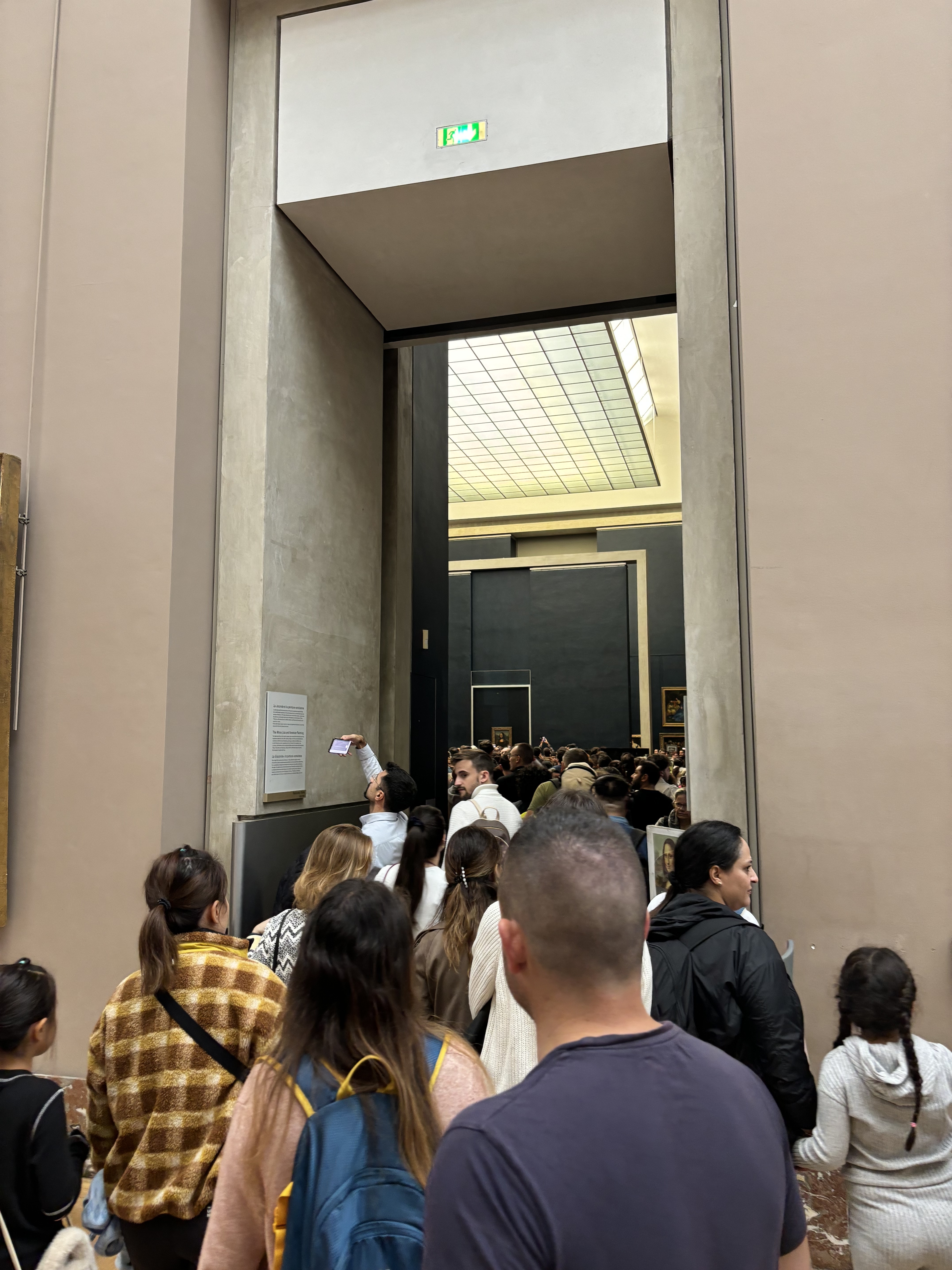 蒙娜丽莎展馆入口